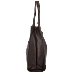Luxusní kožená kabelka Vera, tmavě hnědá