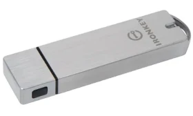 Kingston IronKey enterprise S1000 64GB / Flash Disk / USB 3.0 / čtení: 400MBs / zápis: 300MBs / stříbrná (IKS1000E/64GB)