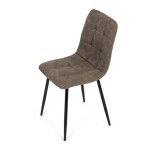 Jídelní židle, hnědá, látka vintage, CT-281 BR3