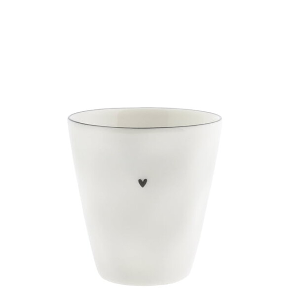 Bastion Collections Porcelánový hrneček Natural Shape 150 ml, bílá barva, porcelán