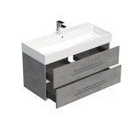 Koupelnová skříňka s umyvadlem SAT Cube Way 100x53x46 cm beton mat CUBE461002BESAT CUBE461002BESAT