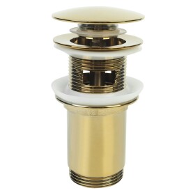 Laveo - Vypouštěcí zátka Click-Clack universální, zlatý CKK_G2R3