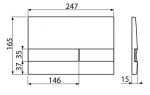 ALCADRAIN Sádromodul - předstěnový instalační systém s bílým/ chrom tlačítkem M1720-1 + WC REA Carlo Mini Basic Rimless + SEDÁTKO AM101/1120 M1720-1 CB1