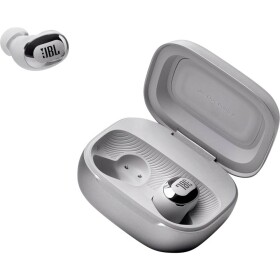JBL Live Buds 3 Headset do uší (In Ear) Bez kabelu, Bluetooth® stereo stříbrná Potlačení hluku, Redukce šumu mikrofonu Nabíjecí pouzdro, Indikátor nabití,