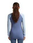 ICEBREAKER Wmns Merino 260 ZoneKnit LS Half Zip, Dawn/Zincblue/Cb (vzorek) velikost: S