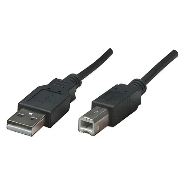USB kabel A-B 3m černý / Kabel / USB 2.0 / 480 Mb/s / AWG 28