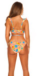 Sexy bikiny s volánky Hawaii Print barva white velikost 34