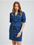 Orsay Tmavě modré dámské džínové šaty dámské