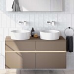VILLEROY & BOCH - Collaro Umyvadlo na desku, průměr 40 cm, CeramicPlus, alpská bílá 4A1840R1