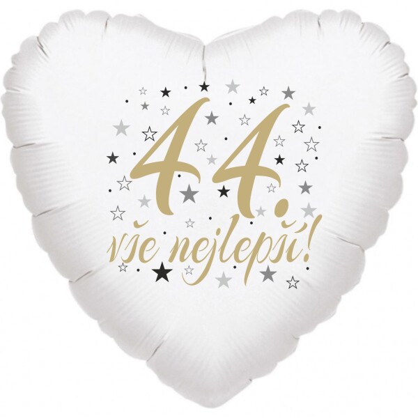 44. narozeniny balónek srdce Balonky.cz 44. narozeniny balónek srdce Balonky.cz