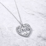 Dárkové Balení Stříbrný náhrdelník Strom života - stříbro 925/1000, Stříbrná 45 cm