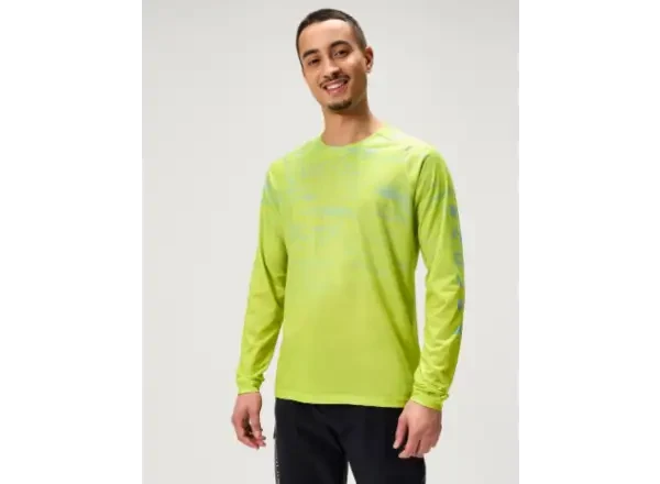 Endura LTD Marble Printed pánský dres dlouhý rukáv Lime Green vel. L