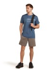 Pánské merino triko s krátkým rukávem ICEBREAKER Mens 150 Tech Lite SS Tee Elevation Line, Dawn velikost: L