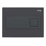 Mereo WC set - Smart flush rimless WC hranaté, modul pro sádrokarton, černé hranaté tlačítko MM02NSETRT331