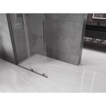 MEXEN/S - Velar posuvné sprchové dveře Walk-in 90, transparent, grafit kartáčovaná 871-090-000-03-66