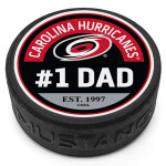 Mustang Puk Carolina Hurricanes NHL #1 Dad Textured Puck