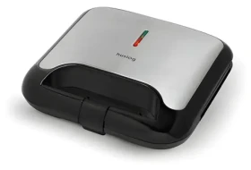 Huslog HUS1075 stříbrná / Sendvičovač / 750 W / 2 sendviče / grilovací desky / cool-touch madlo (OWN000153)