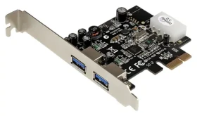 StarTech PCIe karta 2x USB 3.0 UASP / PCIe karta / USB 3.2 Gen 1 / UASP podpora / čipset NEC/Renesas (PEXUSB3S25)