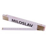 Metr skládací, 2m, dřevěný, PROFI, "MILOSLAV"