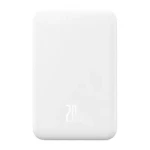 Rozbaleno - Baseus P10022107223-00 bílá / Powerbanka / 5000mAh / USB-C / MagSafe / 20W / rozbaleno (P10022107223-00.rozbaleno)