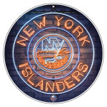 Mustang Cedule New York Islanders NHL 22" Round Neon De