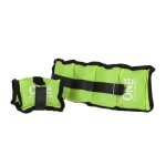 One Fitness WW02 Zátěže na zápěstí a kotníky 2 x 1,5 kg zelené (5907695532333)