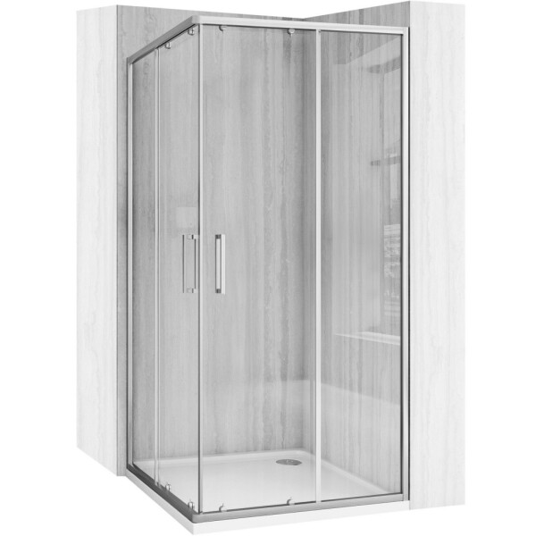 REA - Sprchový kout City 90x90 Nickel Brush Bez sprchové vaničky REA-K6496