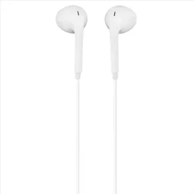 Hama sluchátka s mikrofonem Glow II bílá / pecky / konektor Lightning (221787)