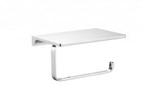 RAV Slezák - NIL - Koupelnový doplněk Držák toaletního papíru s odkládací poličkou, Chrom NLA0403 NLA0403