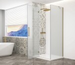 GELCO - TRINITY GOLD obdélníkový kout 1200x800 levý, matné sklo, GT5680-12ML-G GT5680-12ML-G