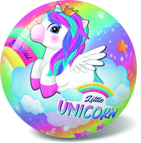 Míč Malý jednorožec/Little unicorn nafouknutý 23cm v síťce