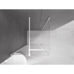 MEXEN/S - Velar sprchový kout 90 x 90, transparent, bílá 871-090-090-01-20