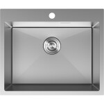 MEXEN - Solix ocelový dřez 1-bowl 600 x 500 mm, nerez 6408601000-01