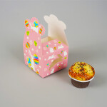 Cake star Velikonoční krabička růžová 10x10x7,5cm