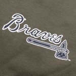 47 Brand Pánská mikina Atlanta Braves MLB Backer Burnside Hoodie Sandalwood Velikost: M