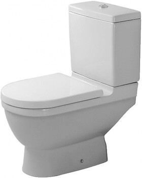 DURAVIT - Starck 3 WC kombi mísa, s WonderGliss, bílá 01260100001