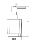 GROHE - Selection Cube Dávkovač tekutého mýdla, chrom 40805000