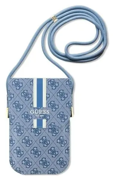 Guess GUOWBP4RPSB 4G Stripes modrá / Taška na telefon (GUOWBP4RPSB)