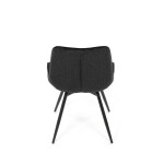Jídelní židle, černá, látka, HC-T1130 BK2