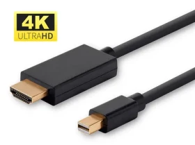 MicroConnect kabel Mini DisplayPort 1.2 (M) - HDMI (M) 1m černá / 4K (MDPHDMI1B-4K)
