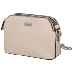 Pevná malá dámská koženková crossbody Rompo, béžová