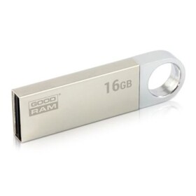 GOODRAM UUN2 stříbrná 16GB / Flash disk / USB 2.0 / čtení:20MBs / zápis: 5MBs (UUN2-0160S0R11)