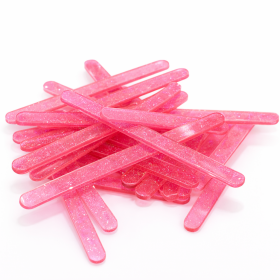 Cake star Akrylatové tyčky na nanuk růžová perleť délka 7cm (10ks)