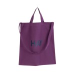 HAY Taška Tote Dark Plum 40 cm, fialová barva, textil