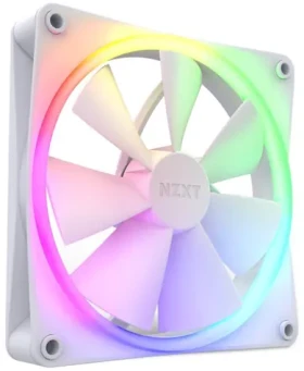 NZXT F140RGB bílá / 140mm / FDB / 20 - 32.5 dB 500-1800 RPM / 89.48 CFM / 4-pin PWM + 4-pin NZXR RGB (RF-R14SF-W1)