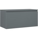 MEXEN/S - Orio koupelnová skříňka pod umyvadlo 100 cm s deskou, 1 šuplík, grafit mat 91A10-10047-1-BFC66