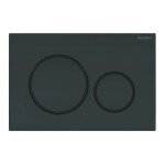GEBERIT - Kombifix Set předstěnové instalace, kompaktního klozetu Gaia a sedátka softclose, tlačítko Sigma20, černá lesk/černá mat SANI15CA5124