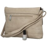Stylová dámská koženková crossbody kabelka Annalotte, béžová