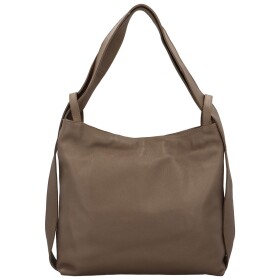 Trendový dámský kožený kabelko-batoh Haleth, taupe