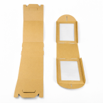 Cake star dortová krabice CINDY pevná bílá dvě okna 20x20x25cm